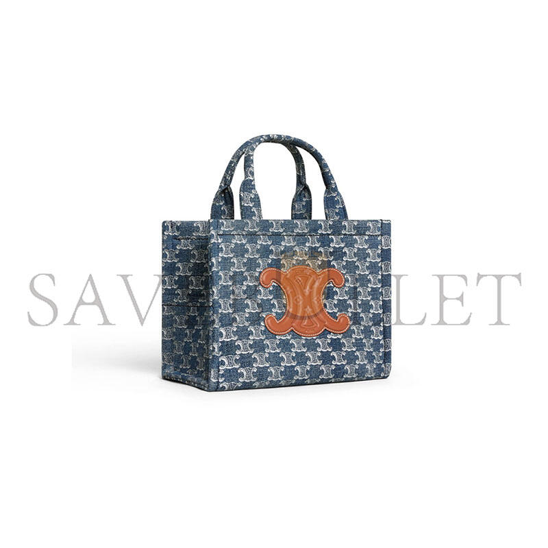 CELINE SMALL CABAS THAIS DENIM 199162FRG.05DS (25.5*18.5*12cm)